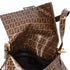 Fendi Zucchino Mama Forever Hobo Dark Beige Brown Multi Coated Canvas